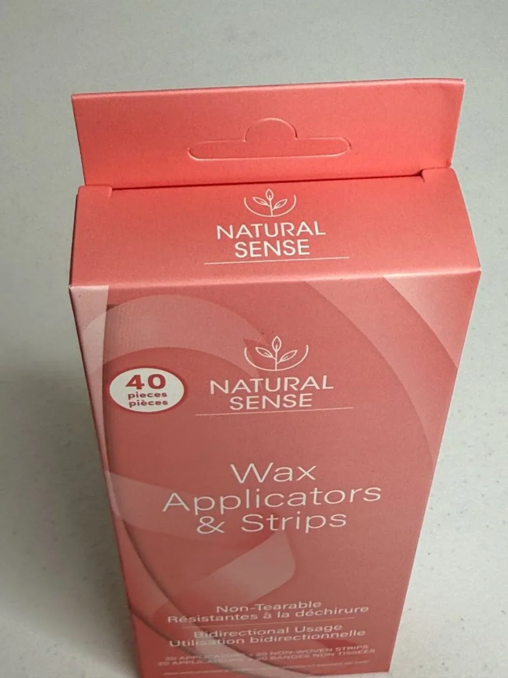 Natural Sense Wax Applicators Strips 40 Pc Hair Removal Kit Non Woven NWT